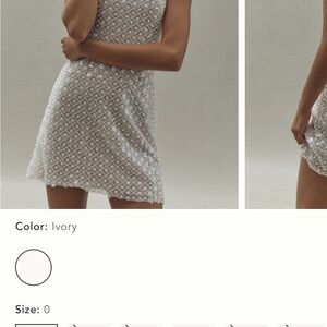 Watters Crescendo Strapless Bow Mini Dress